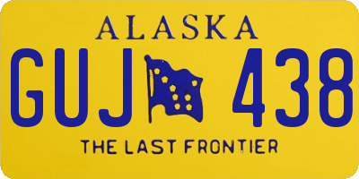 AK license plate GUJ438