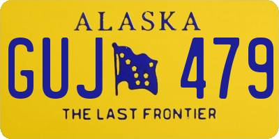 AK license plate GUJ479