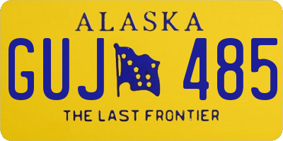 AK license plate GUJ485