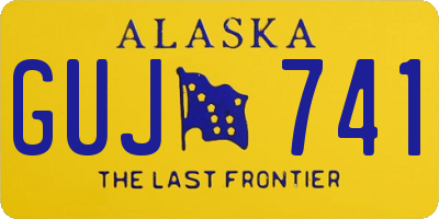AK license plate GUJ741