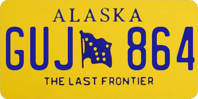 AK license plate GUJ864