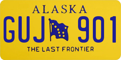 AK license plate GUJ901