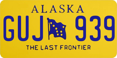 AK license plate GUJ939