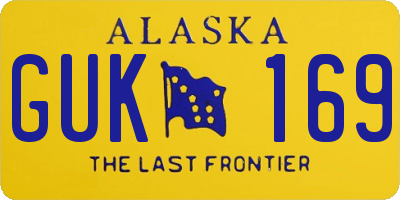 AK license plate GUK169