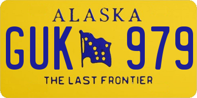 AK license plate GUK979