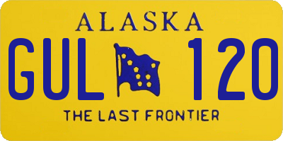 AK license plate GUL120