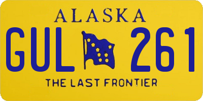 AK license plate GUL261