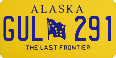 AK license plate GUL291