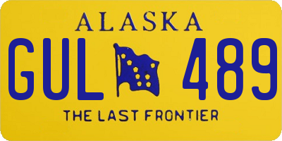 AK license plate GUL489