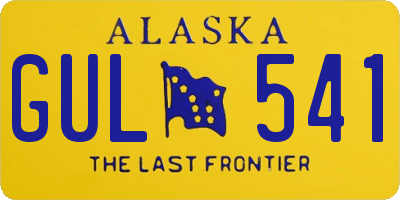 AK license plate GUL541