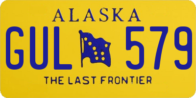 AK license plate GUL579
