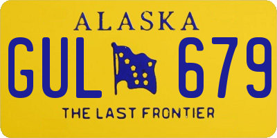 AK license plate GUL679