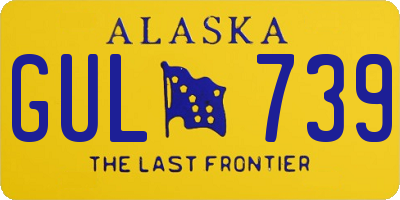 AK license plate GUL739