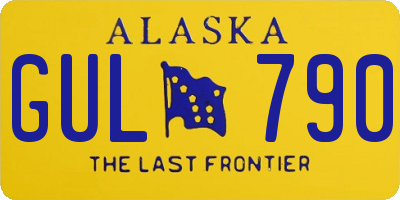 AK license plate GUL790