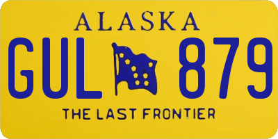 AK license plate GUL879