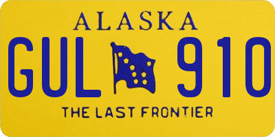 AK license plate GUL910