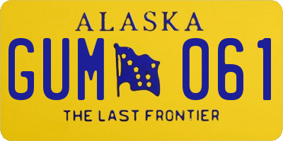 AK license plate GUM061