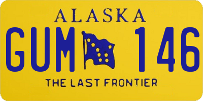 AK license plate GUM146