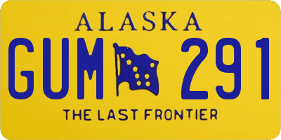 AK license plate GUM291
