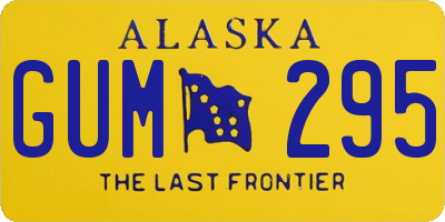 AK license plate GUM295