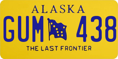 AK license plate GUM438