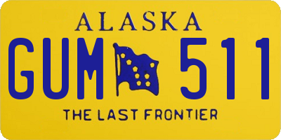 AK license plate GUM511