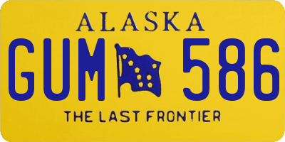 AK license plate GUM586