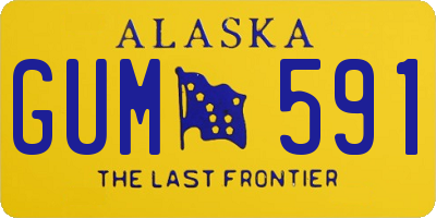 AK license plate GUM591