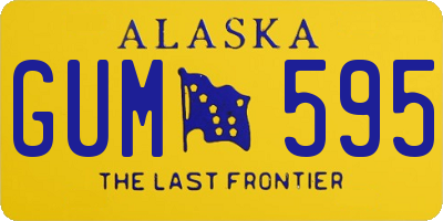AK license plate GUM595