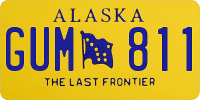 AK license plate GUM811
