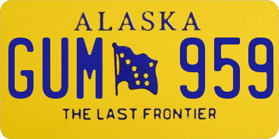 AK license plate GUM959