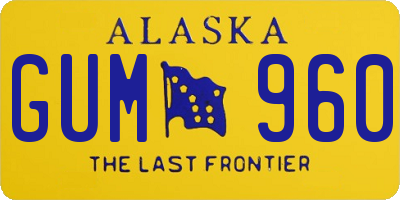 AK license plate GUM960