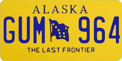 AK license plate GUM964