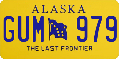AK license plate GUM979