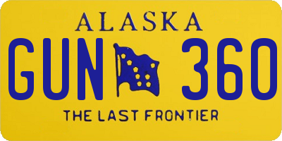 AK license plate GUN360