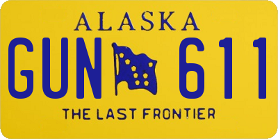 AK license plate GUN611