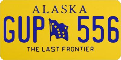 AK license plate GUP556