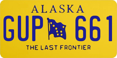 AK license plate GUP661