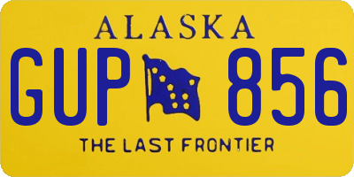 AK license plate GUP856