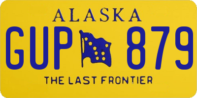 AK license plate GUP879