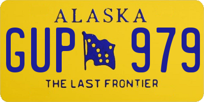 AK license plate GUP979
