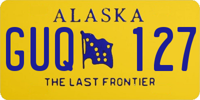 AK license plate GUQ127