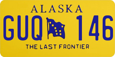 AK license plate GUQ146