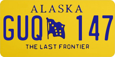 AK license plate GUQ147