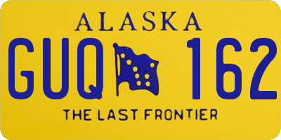 AK license plate GUQ162