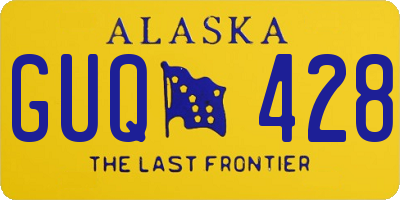 AK license plate GUQ428