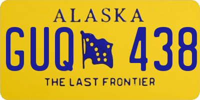 AK license plate GUQ438