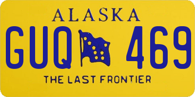 AK license plate GUQ469