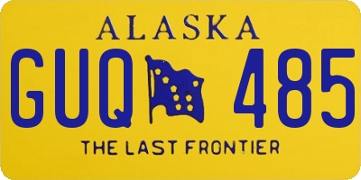 AK license plate GUQ485