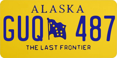 AK license plate GUQ487